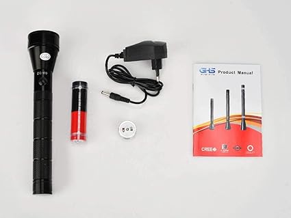 Ghs Dc-80 Rechargeable Led Heavy Duty Flashlight